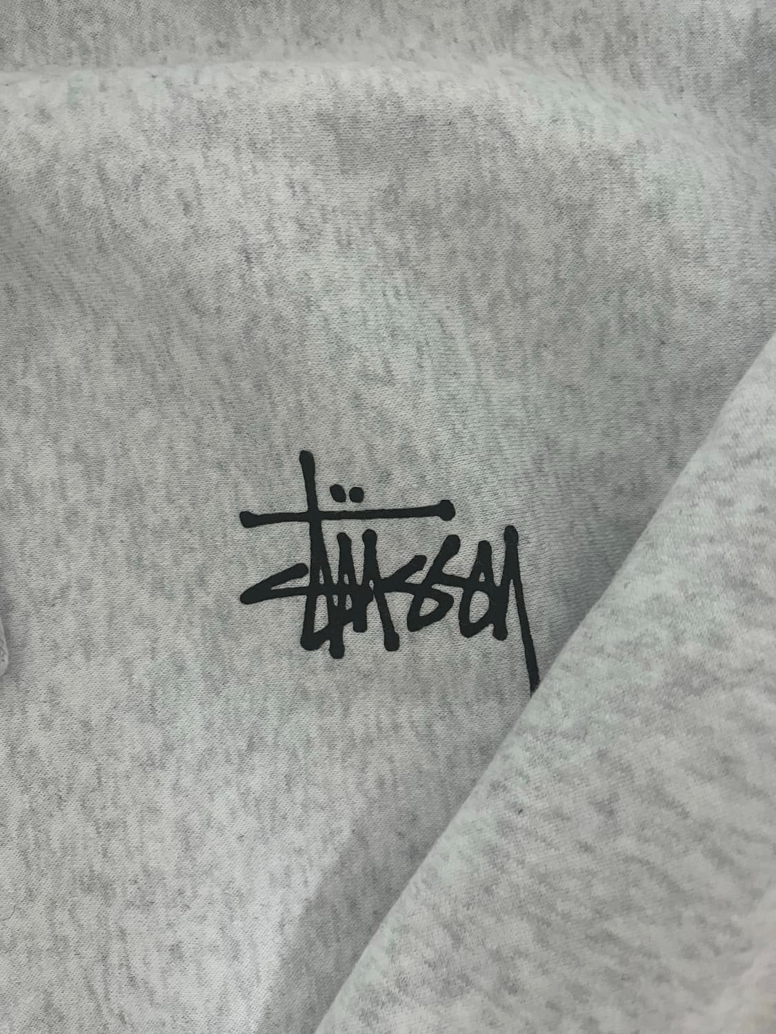 스투시 기모 후드티 애쉬 그레이 XL 상품이미지3