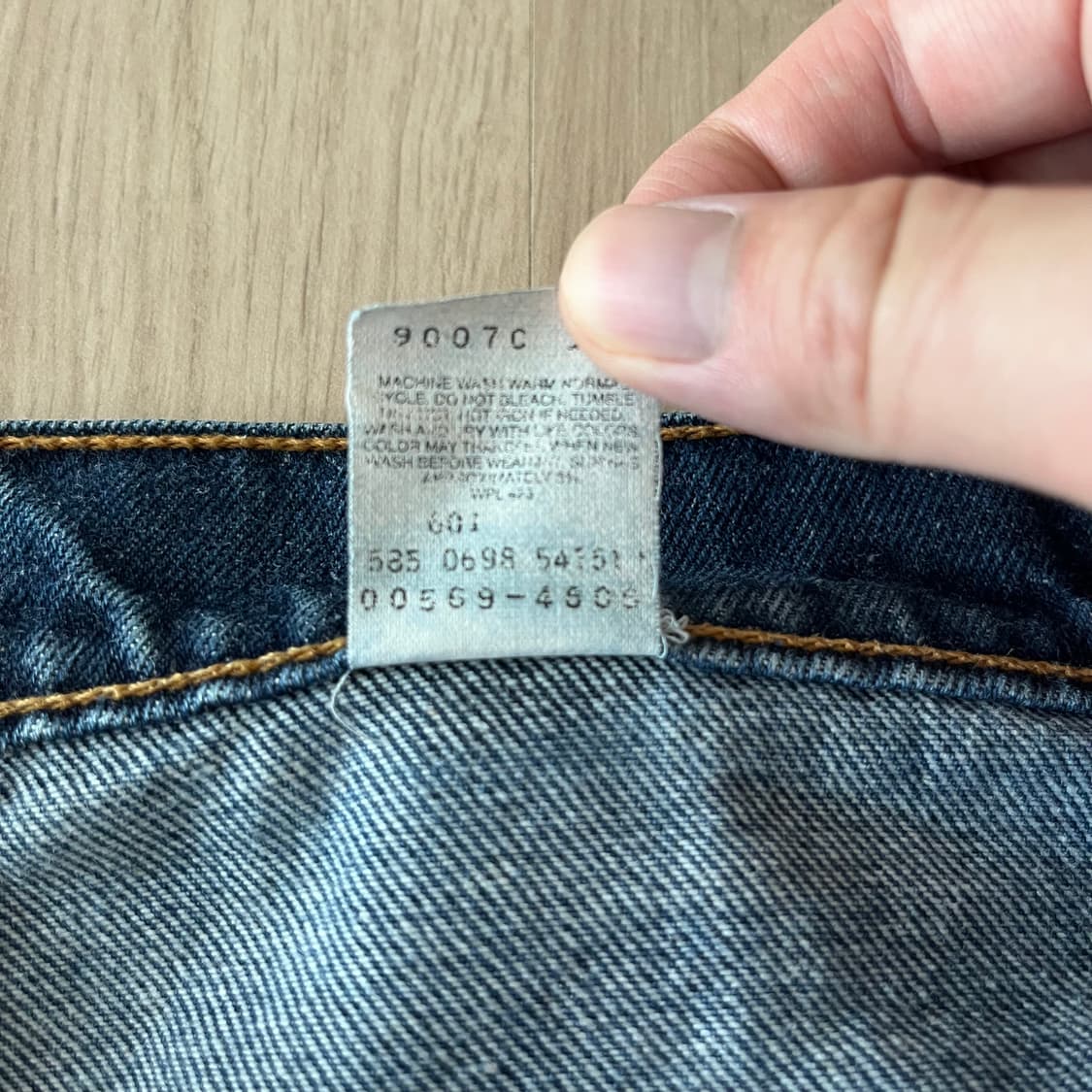 [34X38] 90s 빈티지 리바이스 569 인디고 made in usa 상품이미지3