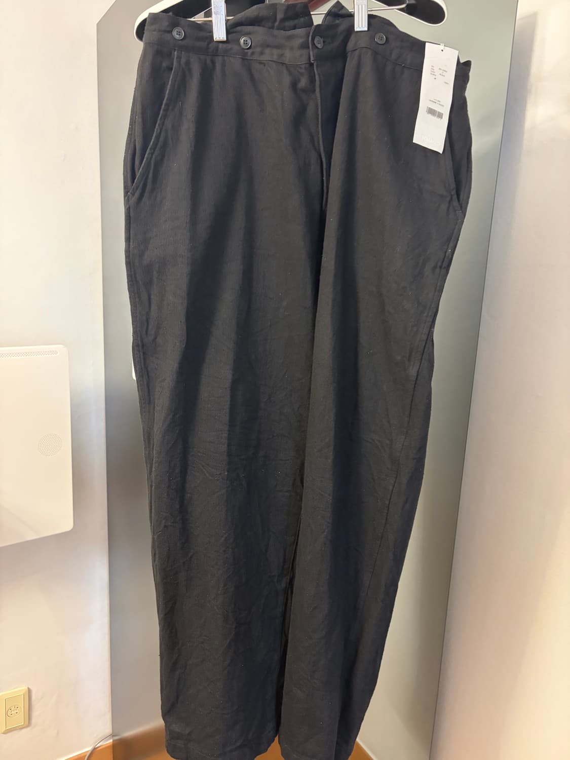 코모리 데님 오버팬츠 블랙 3사이즈 상품이미지2