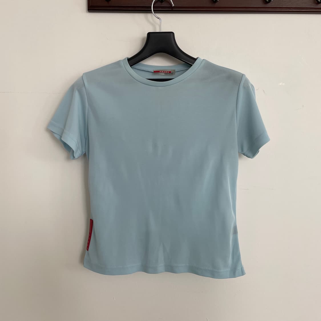 프라다 스포츠 하늘색 반팔 티셔츠 상품이미지1