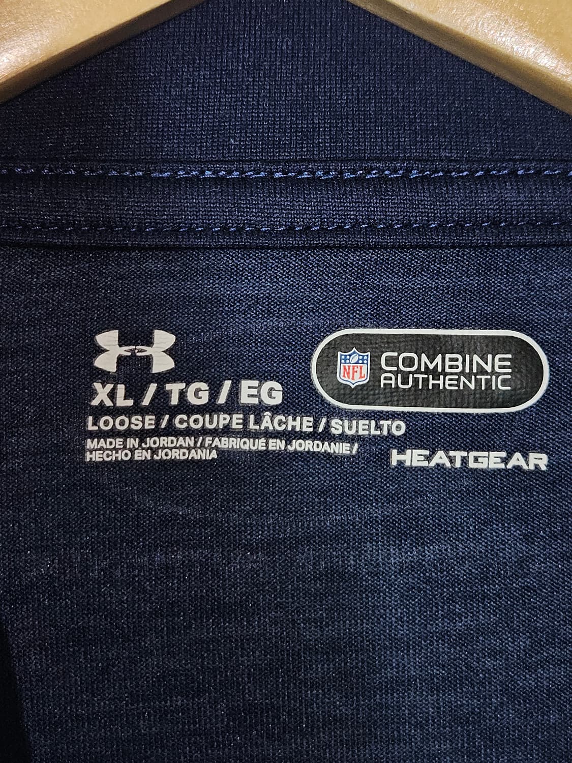 언더아머 NFL 뉴잉글랜드 패트리어츠 하프집업 기능성 탑 유니폼 XL 상품이미지4