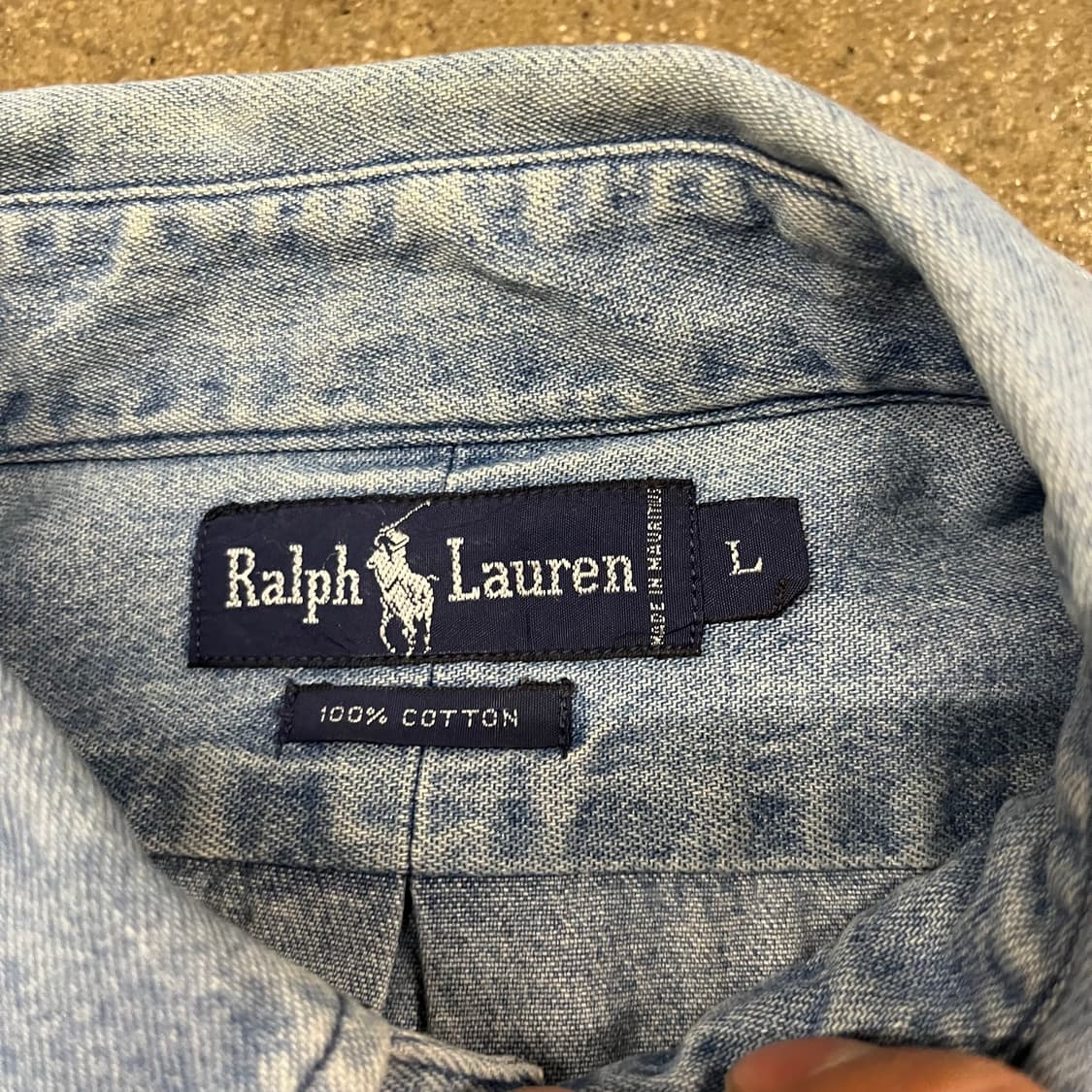 90s 폴로 데님 셔츠 (105-110) 상품이미지5