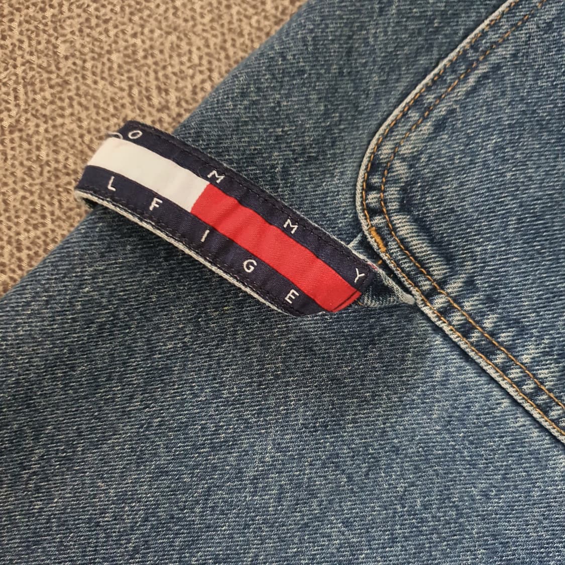 90s타미 힐피거 빈티지 카펜터 데님 숏팬츠 상품이미지9