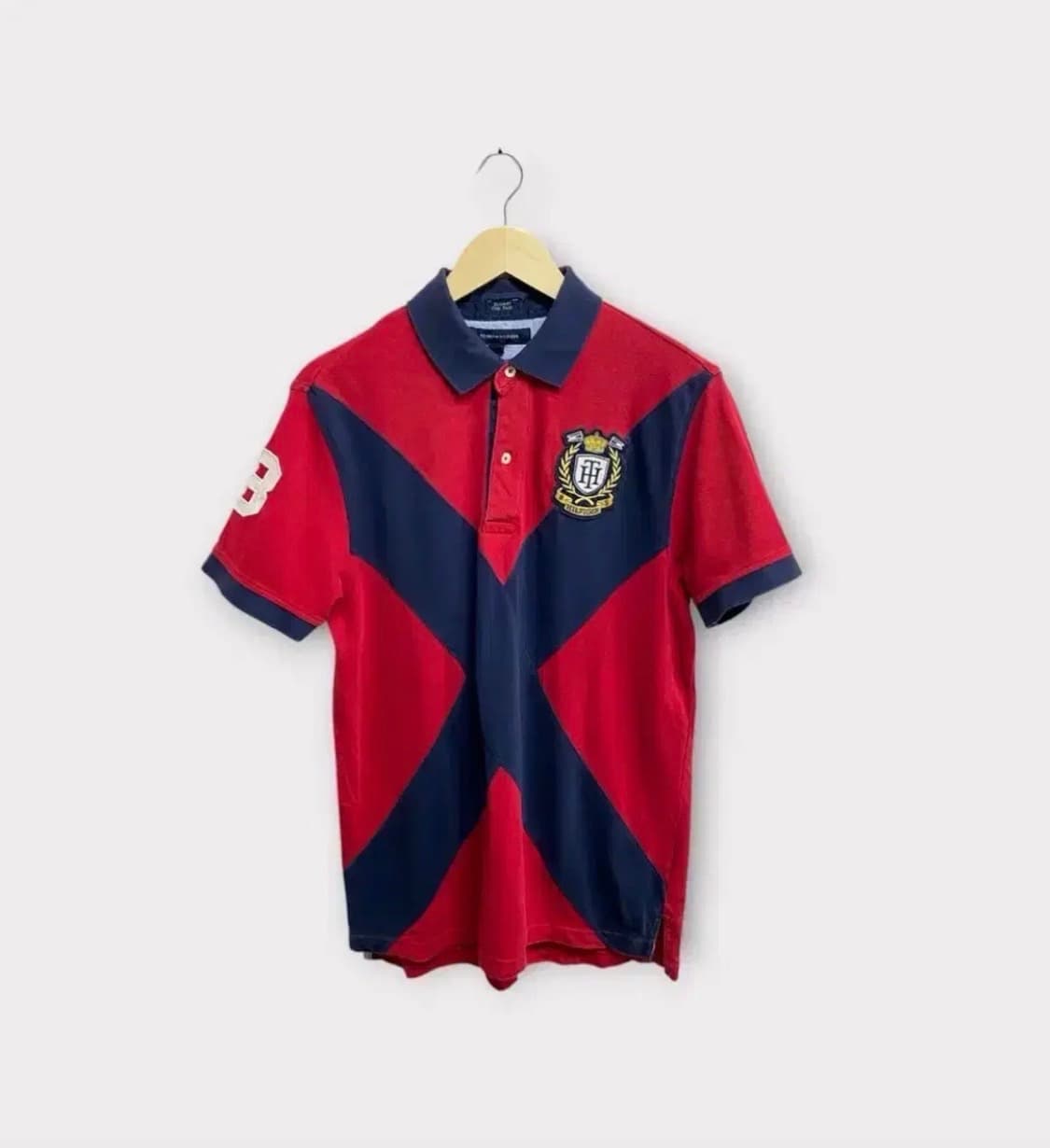 타미힐피거 와펜패치 컬러믹스 카라티 M 상품이미지1