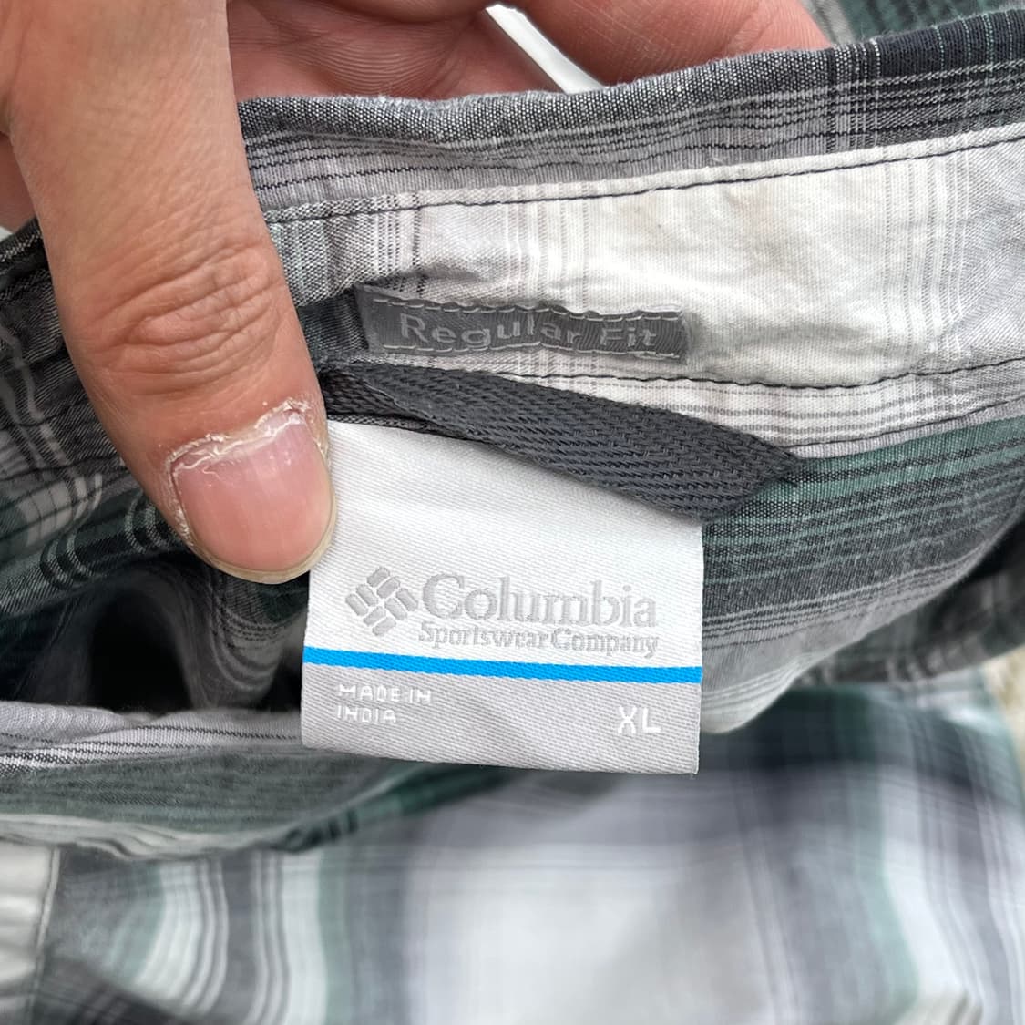 컬럼비아 체크 하프 셔츠 r3571 상품이미지6