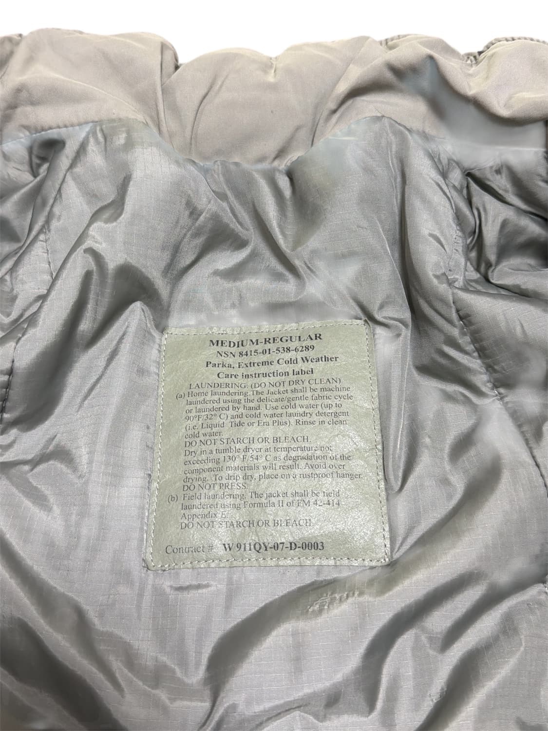 [M-R] 00s 미군오리지널 프리마로프트 레벨7 파카 상품이미지3
