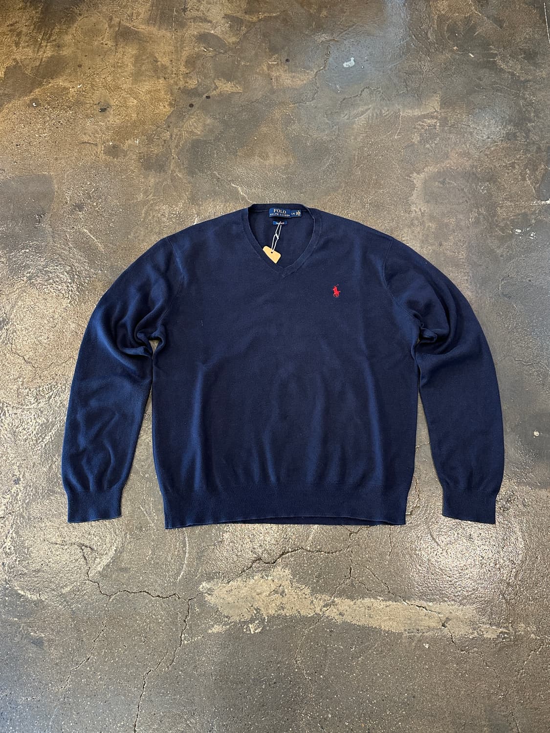 POLO 폴로 랄프로렌 네이비 V넥 니트 L 상품이미지1