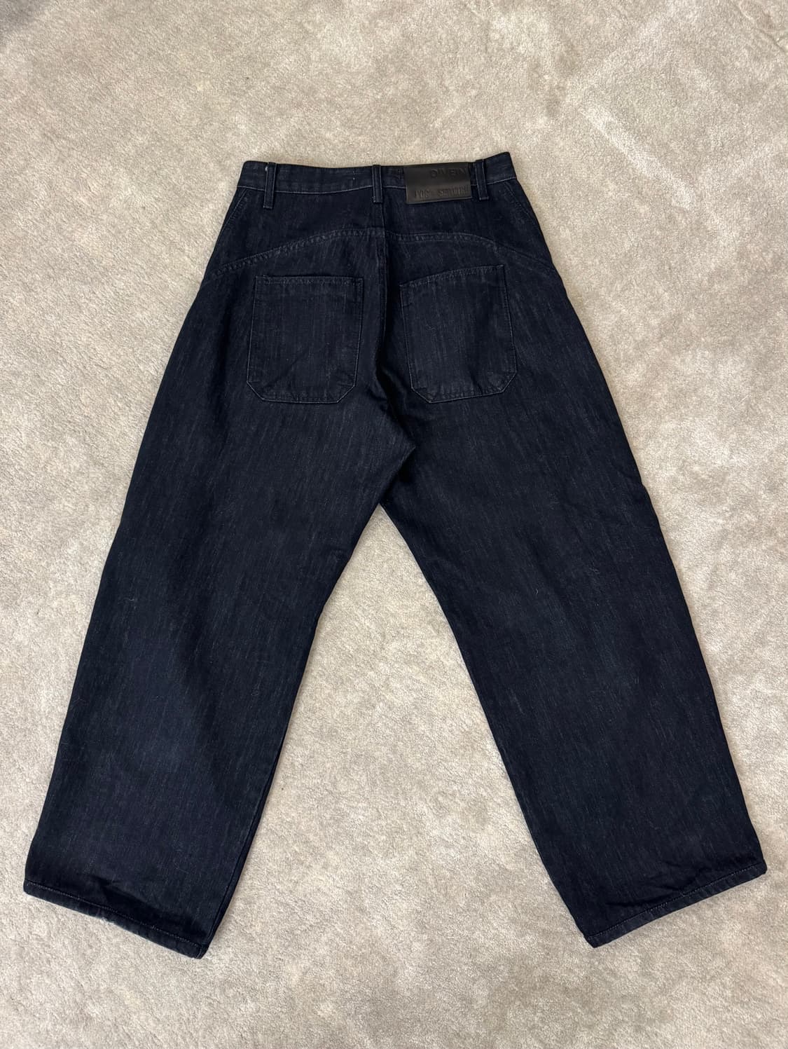 [다이브인xPog Service] 와이드 커브드 데님 인디고 0사이즈 상품이미지3