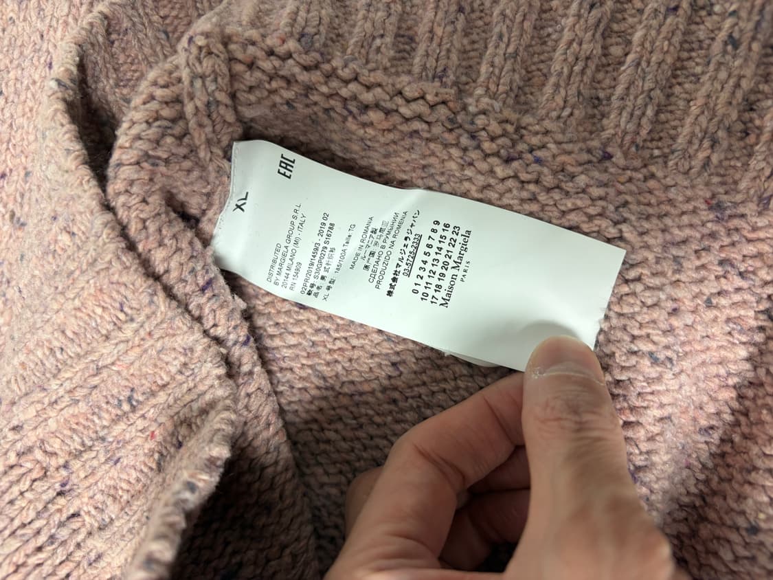 마르지엘라 핑크 니트 XL 상품이미지4