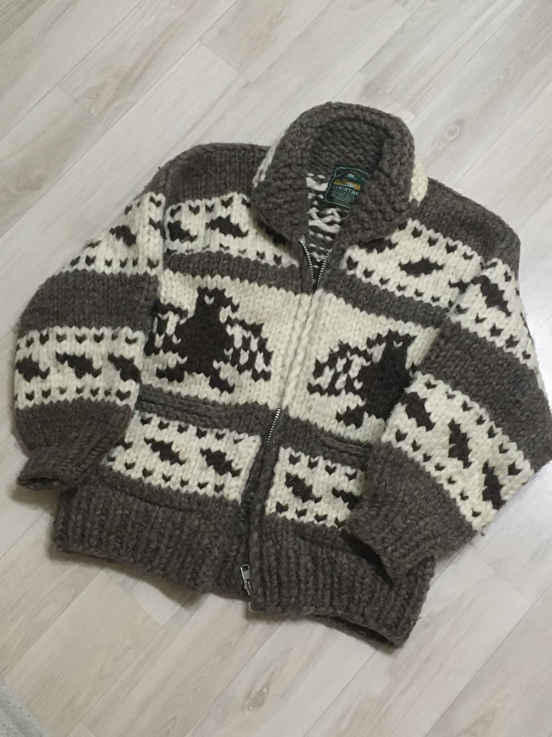 Country 캐나다 썬더버드 코위찬 헤비 스웨터 상품이미지1