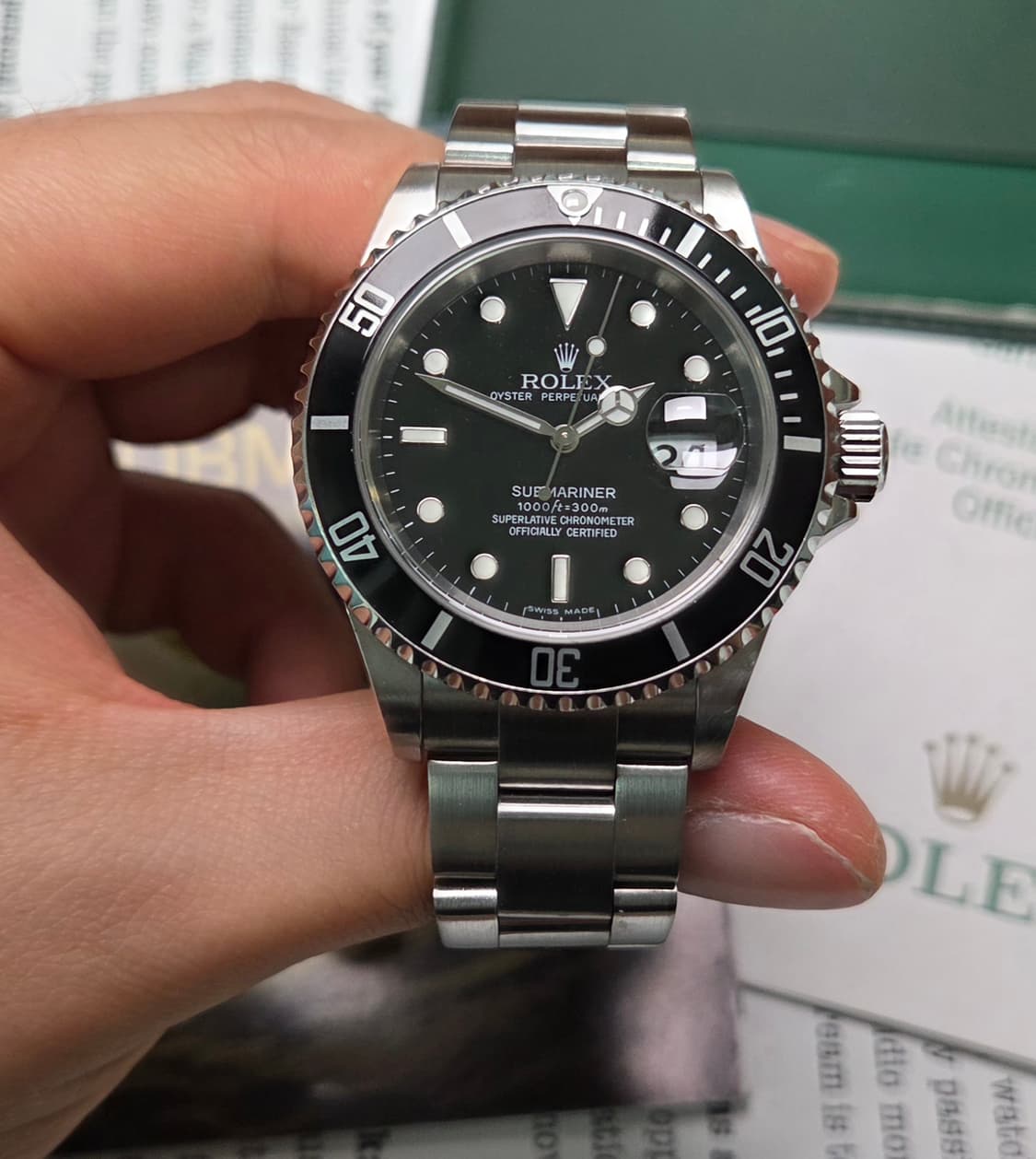 롤렉스 서브마리너 구구섭 Ref.16610 데이트 블랙스틸 
 상품이미지3