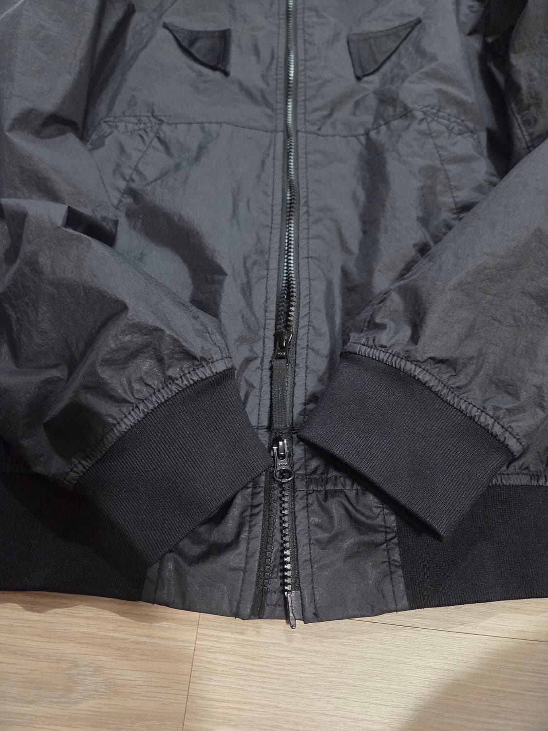 (L) 스톤아일랜드 멤브라나 3L TC 후드 바람막이 블랙 상품이미지8