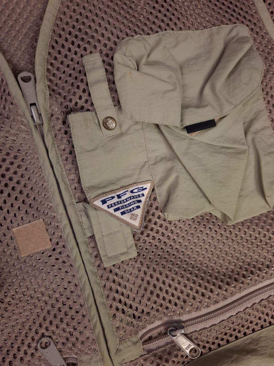 오리지날 일본판 컬럼비아 PFG 매쉬 피싱 베스트 조끼 상품이미지4
