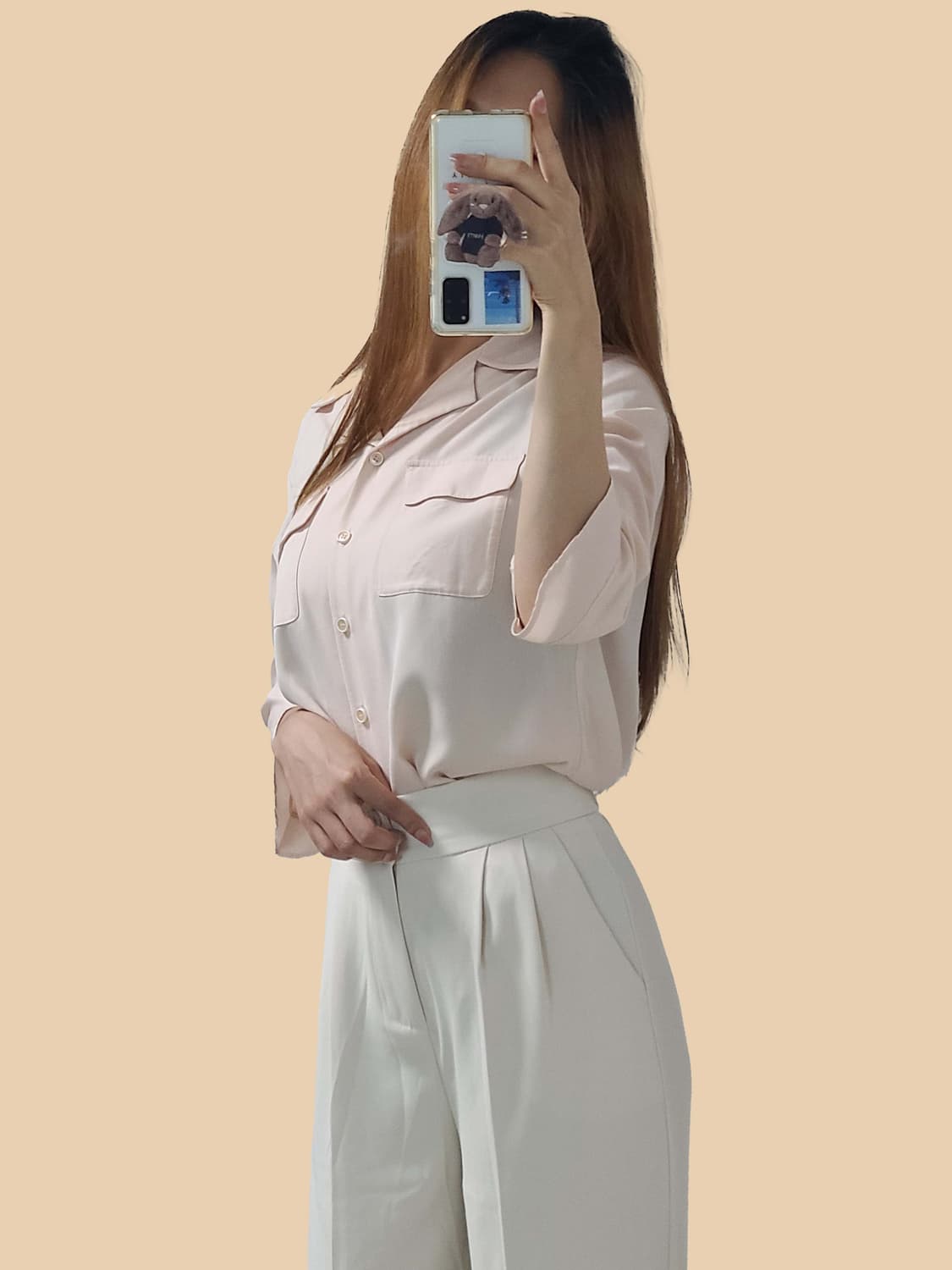 ENC S 블라우스 연핑크 상품이미지1