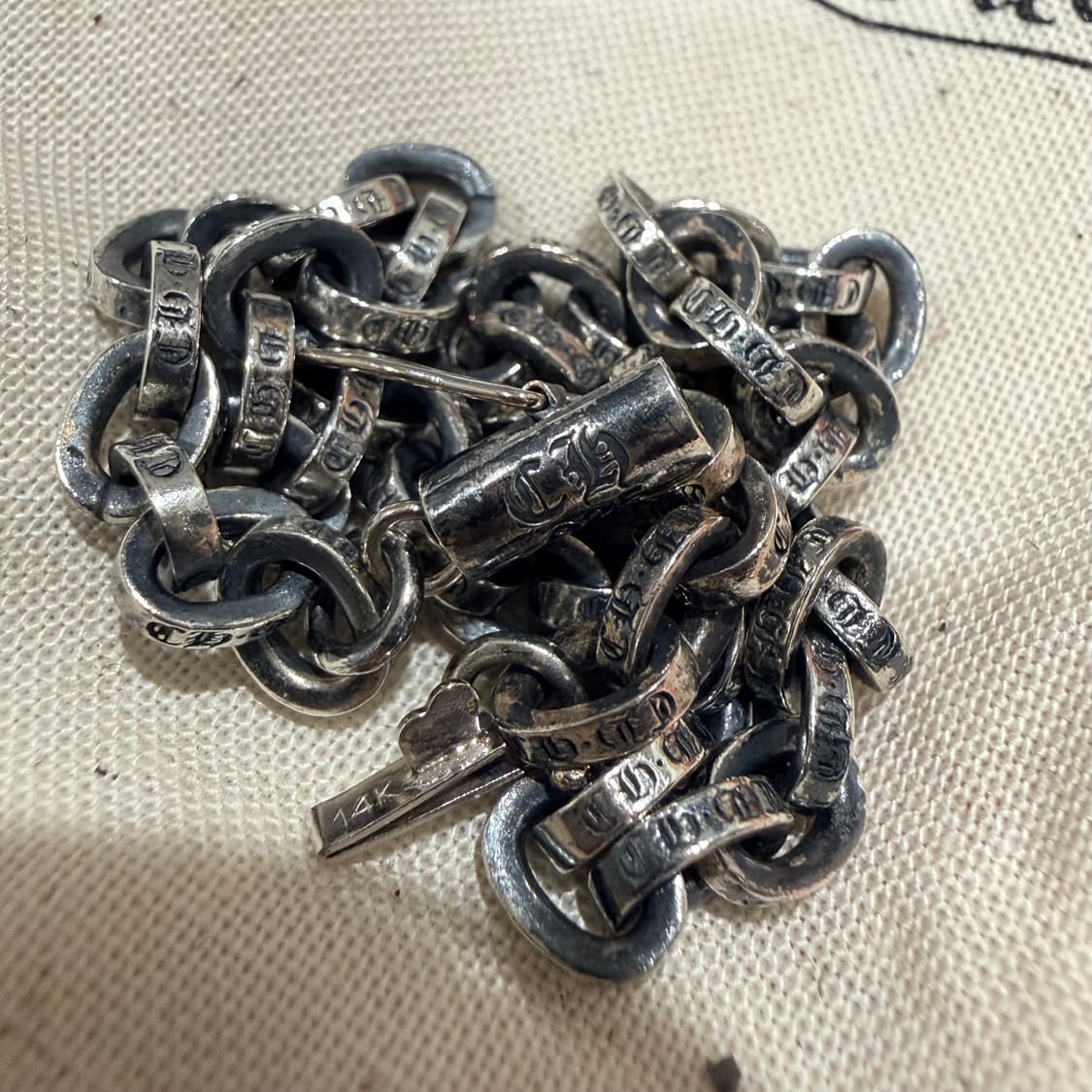 크롬하츠 페이퍼체인 8인치 새상품급 상품이미지2