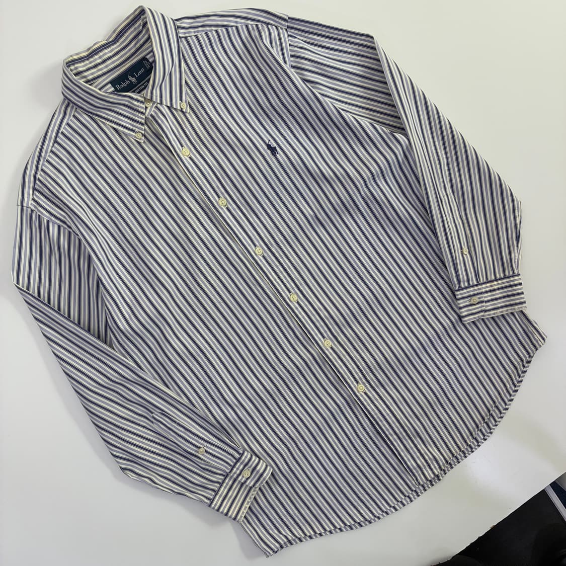 Polo  폴로 랄프로렌 자수 코튼 커스텀핏 스트라이프 셔츠 상품이미지2