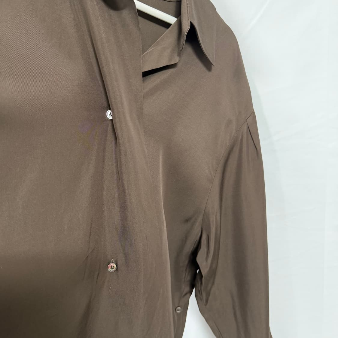 SUAMAR (수아마르) 오픈카라 투웨이 오버핏 셔츠 (새상품) 상품이미지7