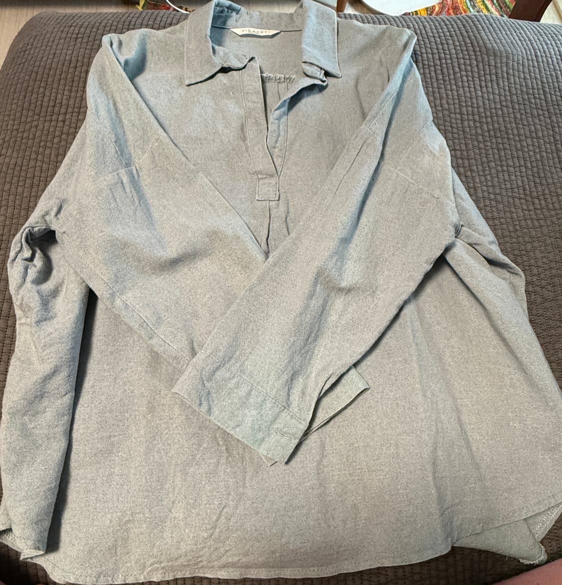 피그먼트 하늘색셔츠 FREE 상품이미지2