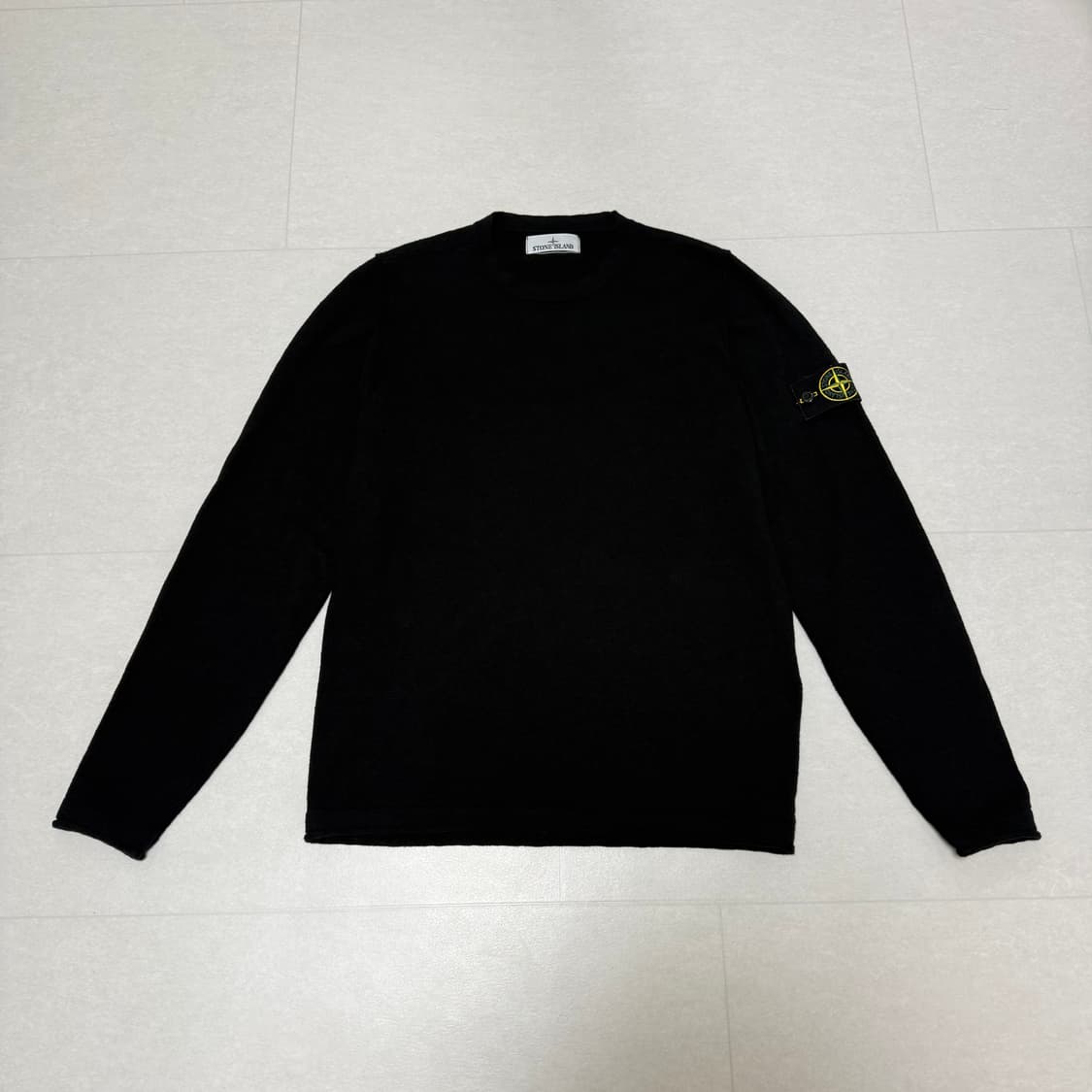 [ M ] 스톤아일랜드 울 니트 블랙 상품이미지1