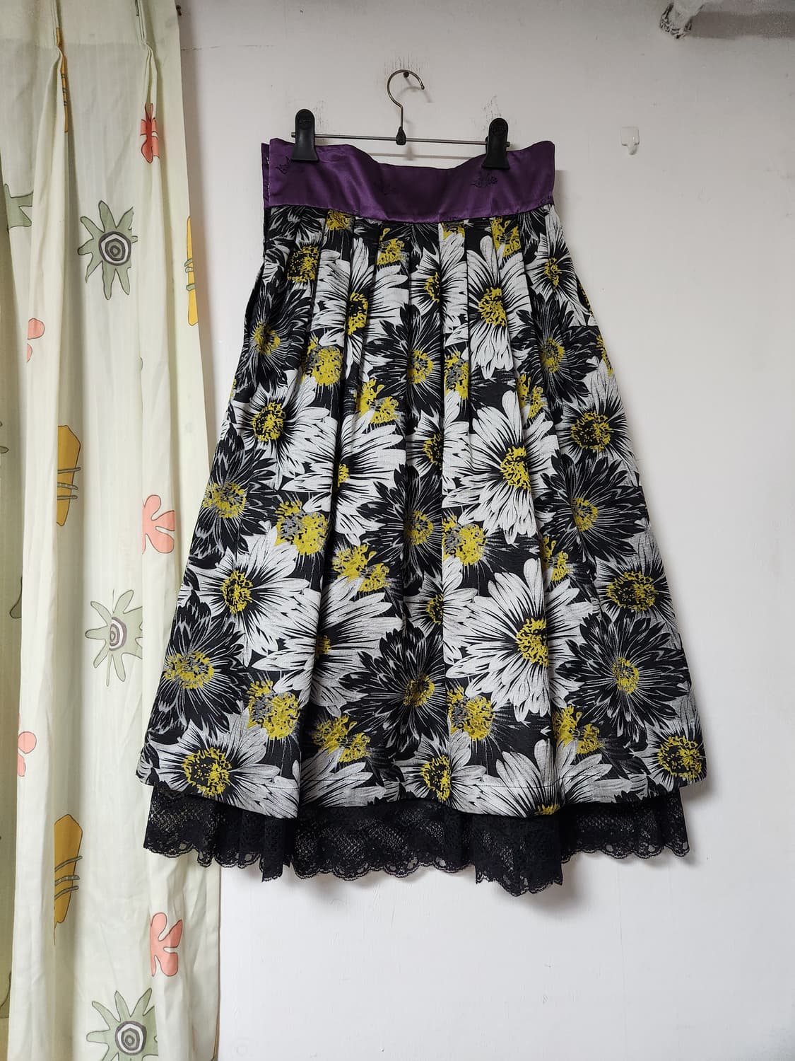 개량한복 치마 플라워 패턴 77 상품이미지2