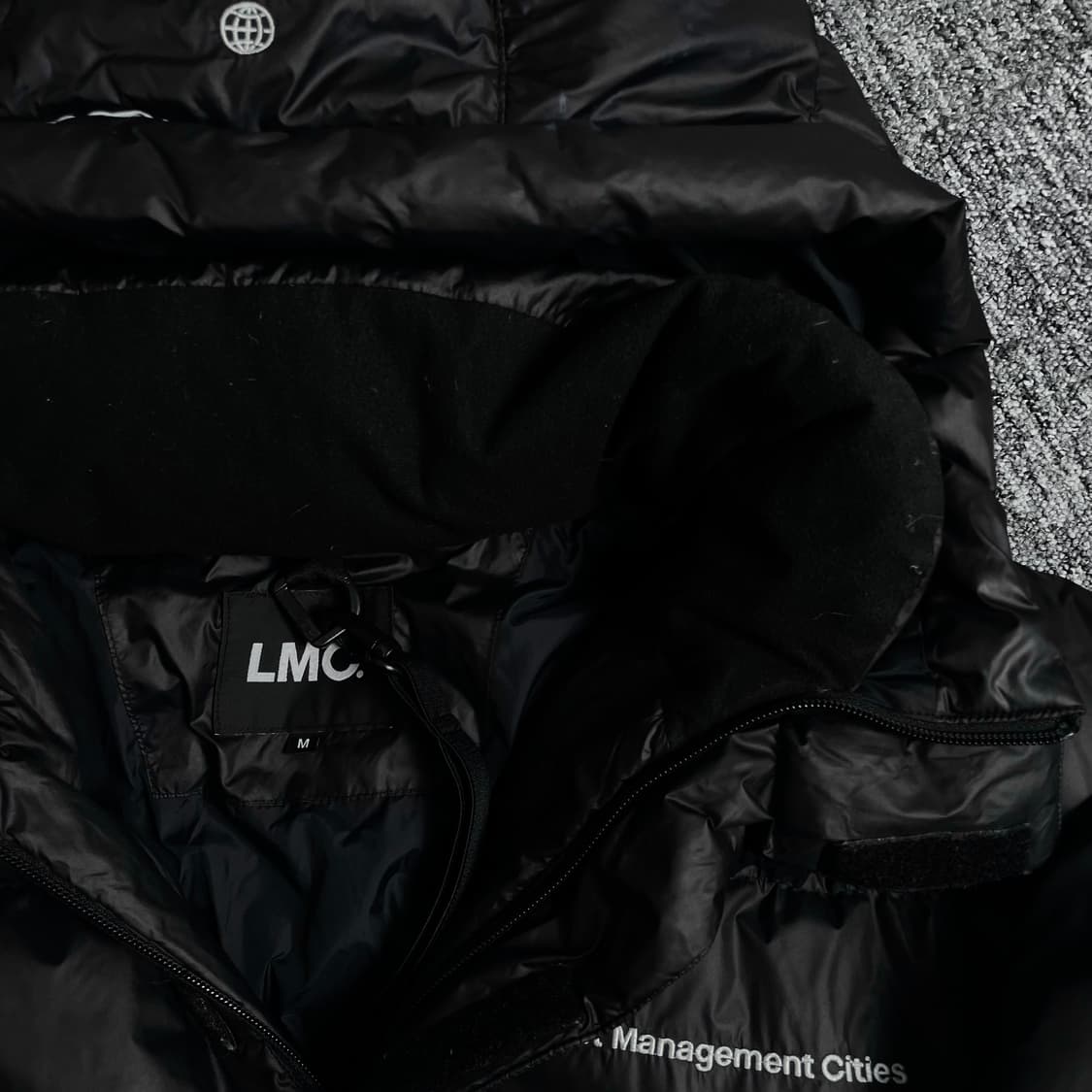 LMC 블랙 박시핏 다운 롱패딩y 2548 상품이미지5