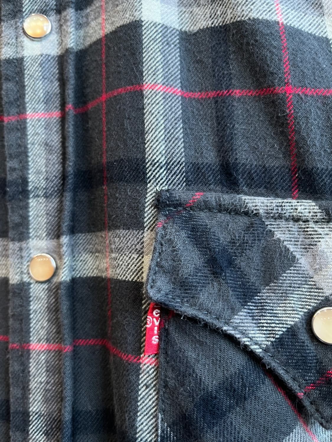 리바이스 재팬 플란넬 웨스턴 체크 셔츠 M 상품이미지3