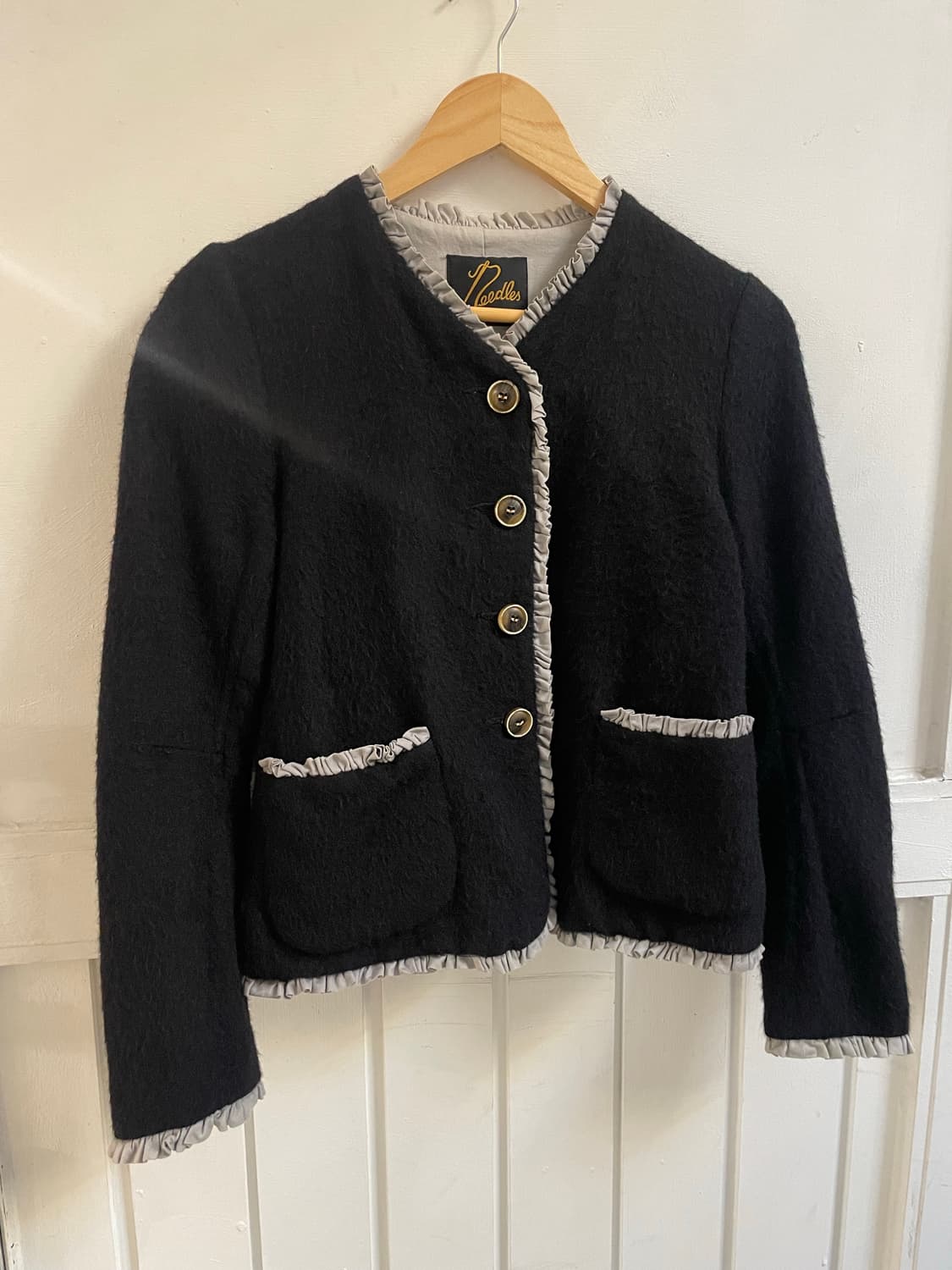 니들스 헤어리 울 프릴 카라리스 자켓 상품이미지3