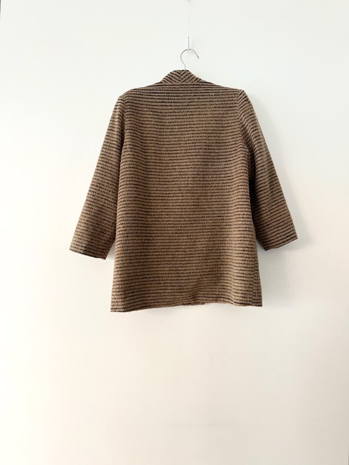 Thin stripe coat / yellow beige 상품이미지4