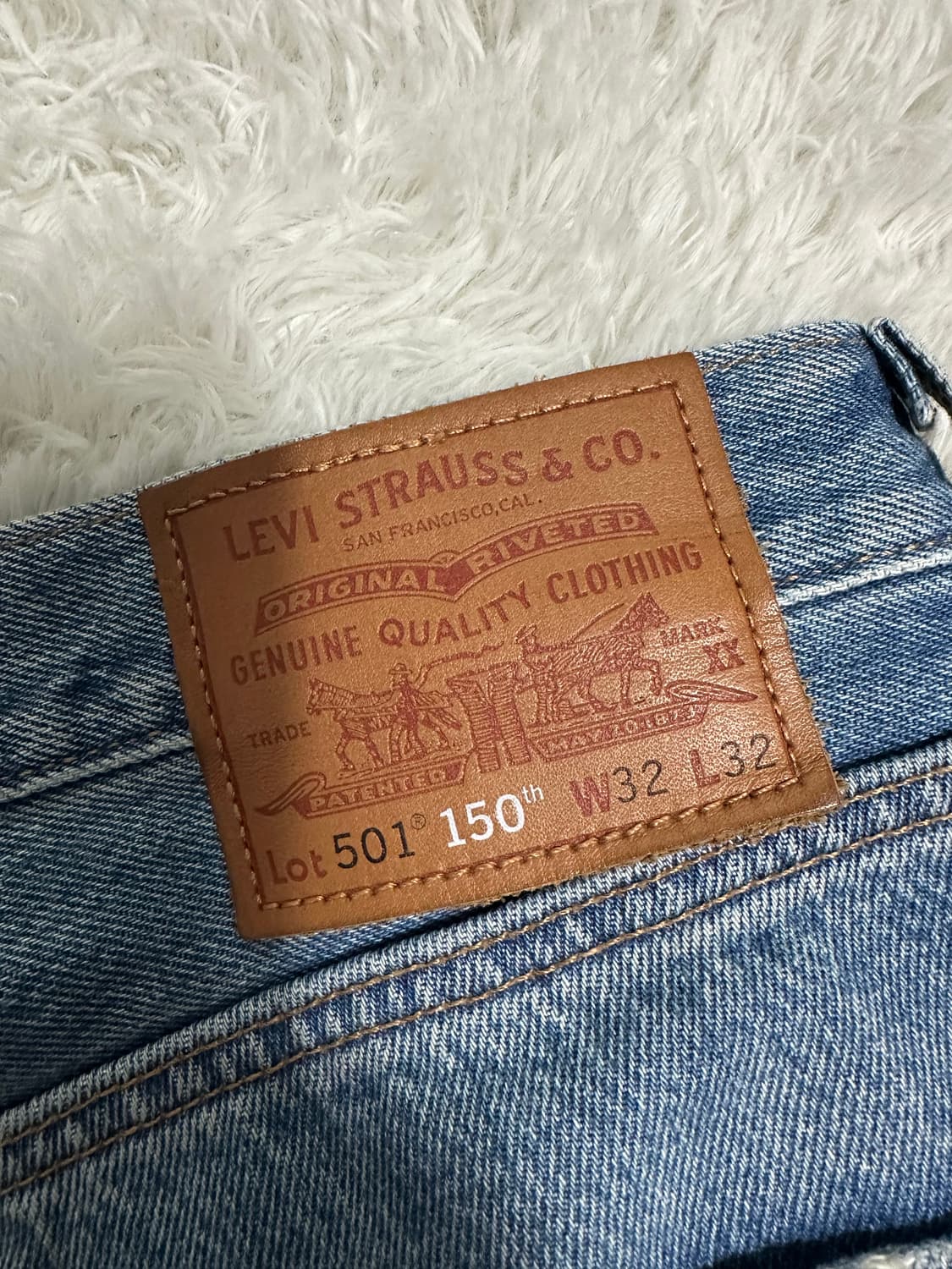 리바이스 501 150주년 데님 W32 L32 상품이미지5