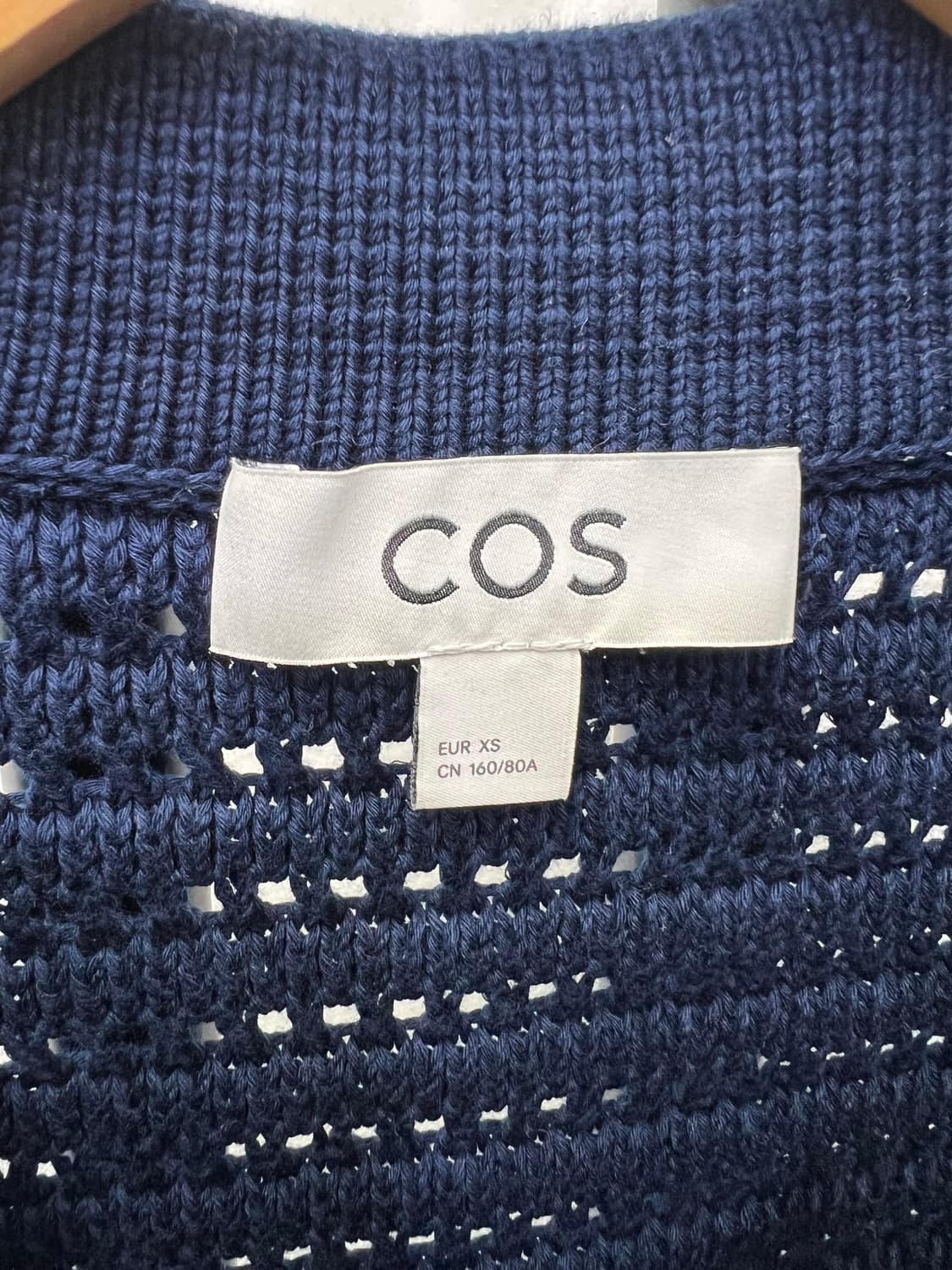 정품) COS 코스 여성 그물 니트반팔 XS 상품이미지6