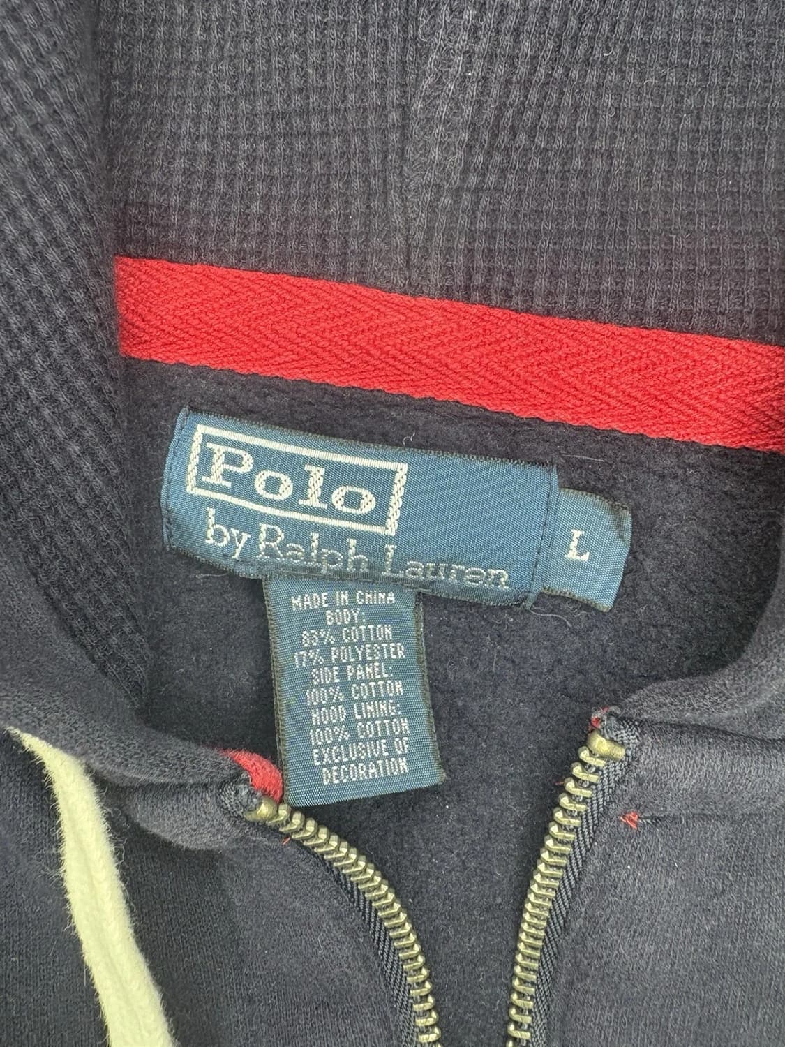 폴로 랄프로렌 빅 포니 스트라이프 후드 집업 상품이미지4