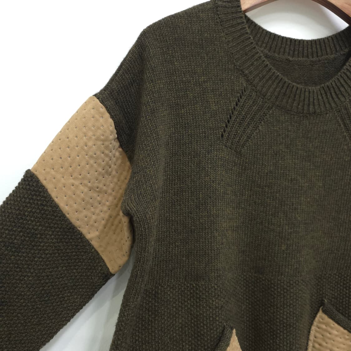 브라운 포켓 빈티지 니트 상품이미지5