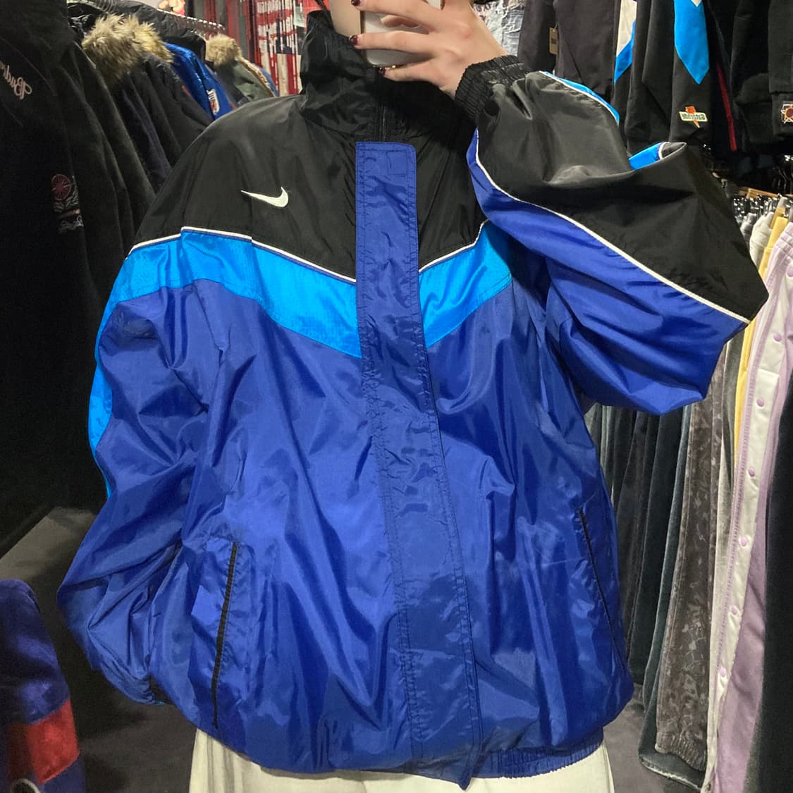 [IM] 나이키 바람막이 블랙블루 상품이미지1