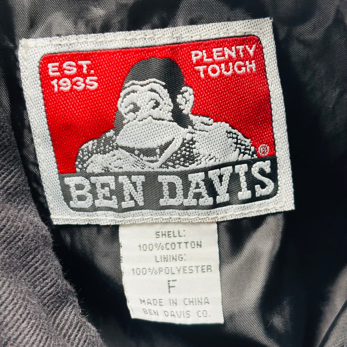 벤 데이비스 오리지널 블랙 초어 워크 자켓 OS 상품이미지7