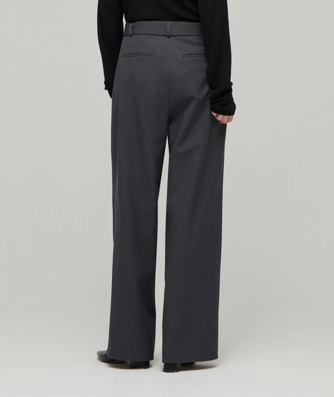 무신사 스탠다드 우먼즈 리얼 와이드 벨티드 슬랙스 27(새상품 상품이미지2