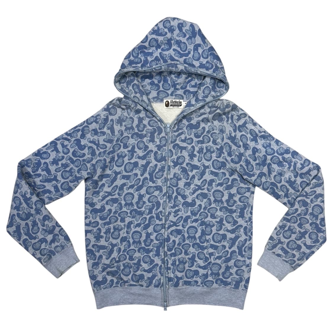 2011 베이프 베이비 마일로 페이즐리 패턴 후드 집업 자켓 상품이미지1