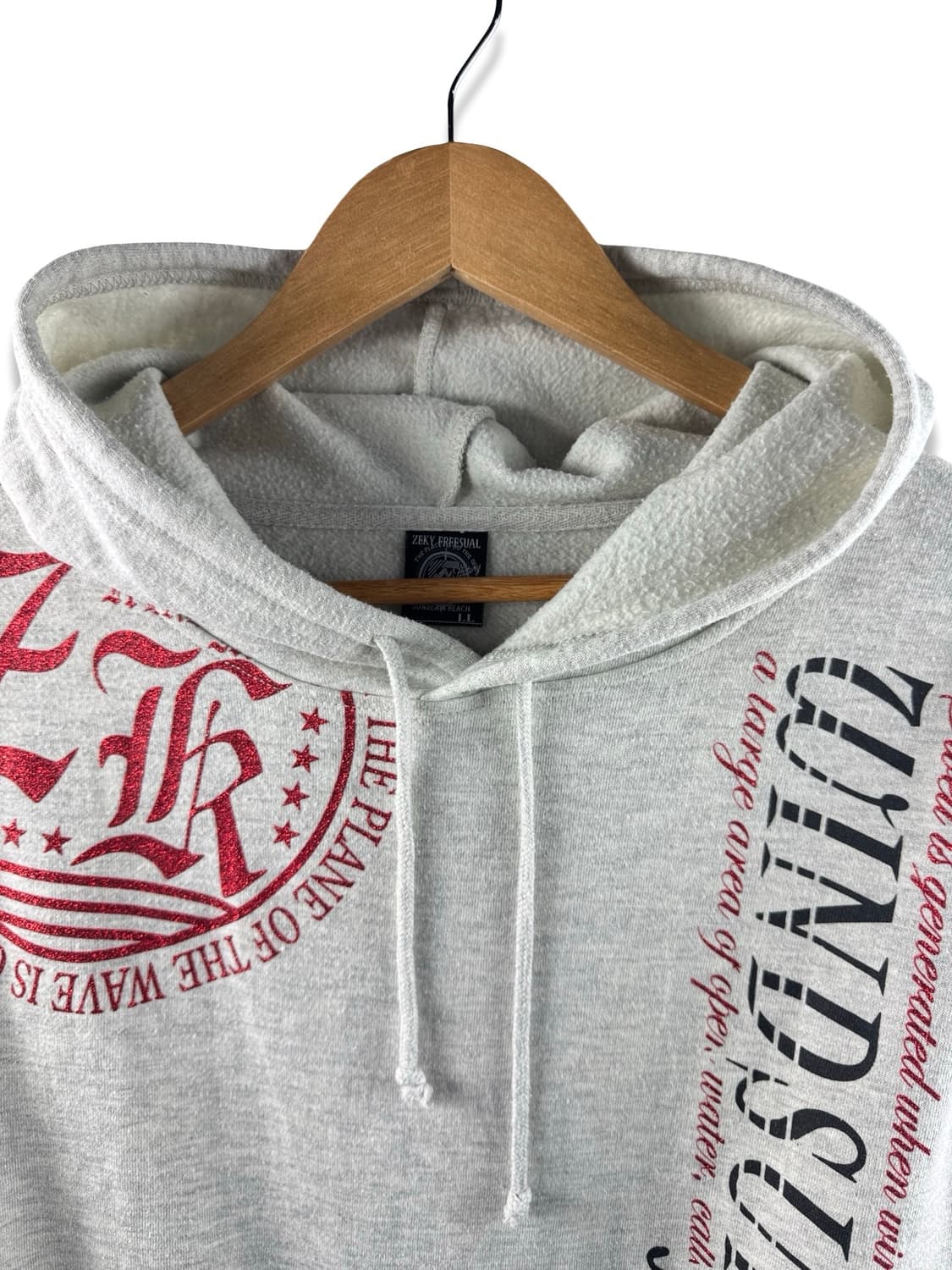 JPN Y2K 글리터 레터링 후드집업1889 상품이미지3