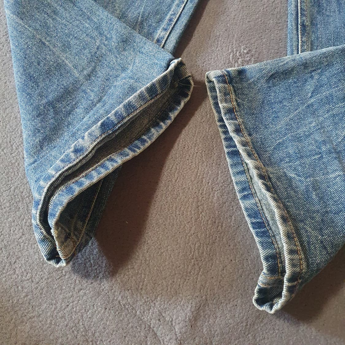 보헤미안서울 데미지 와이드 데님 팬츠 M 상품이미지6