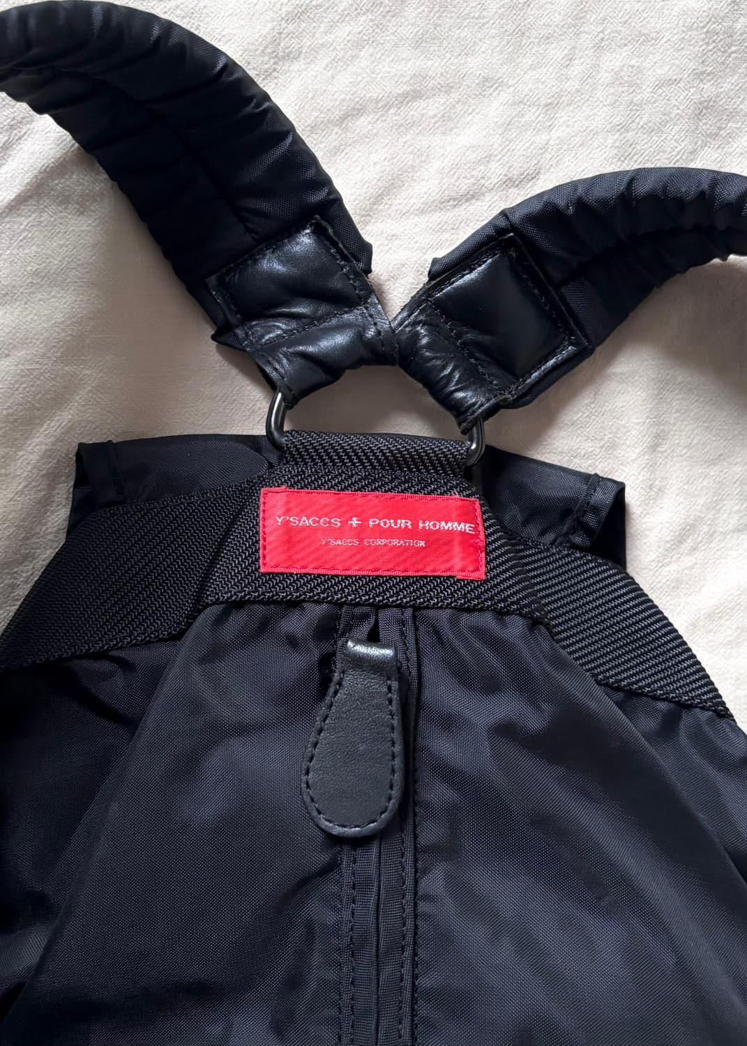 요지야마모토 나일론 레더 백 상품이미지2