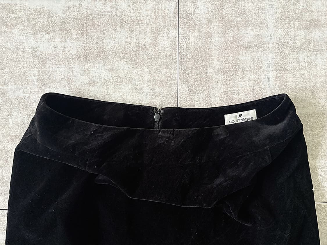 courrèges) velvet skirt 상품이미지3