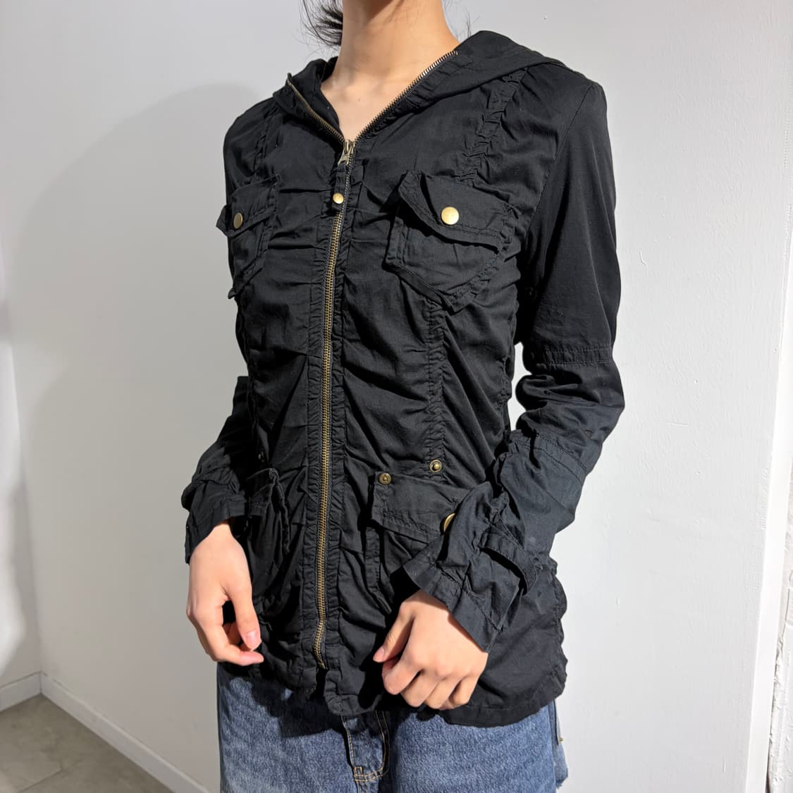 y2k 셔링 카고 자켓 상품이미지1