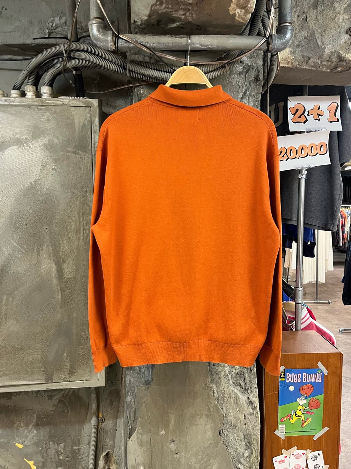 코스 카라 니트 오렌지 M #csz4140 상품이미지2