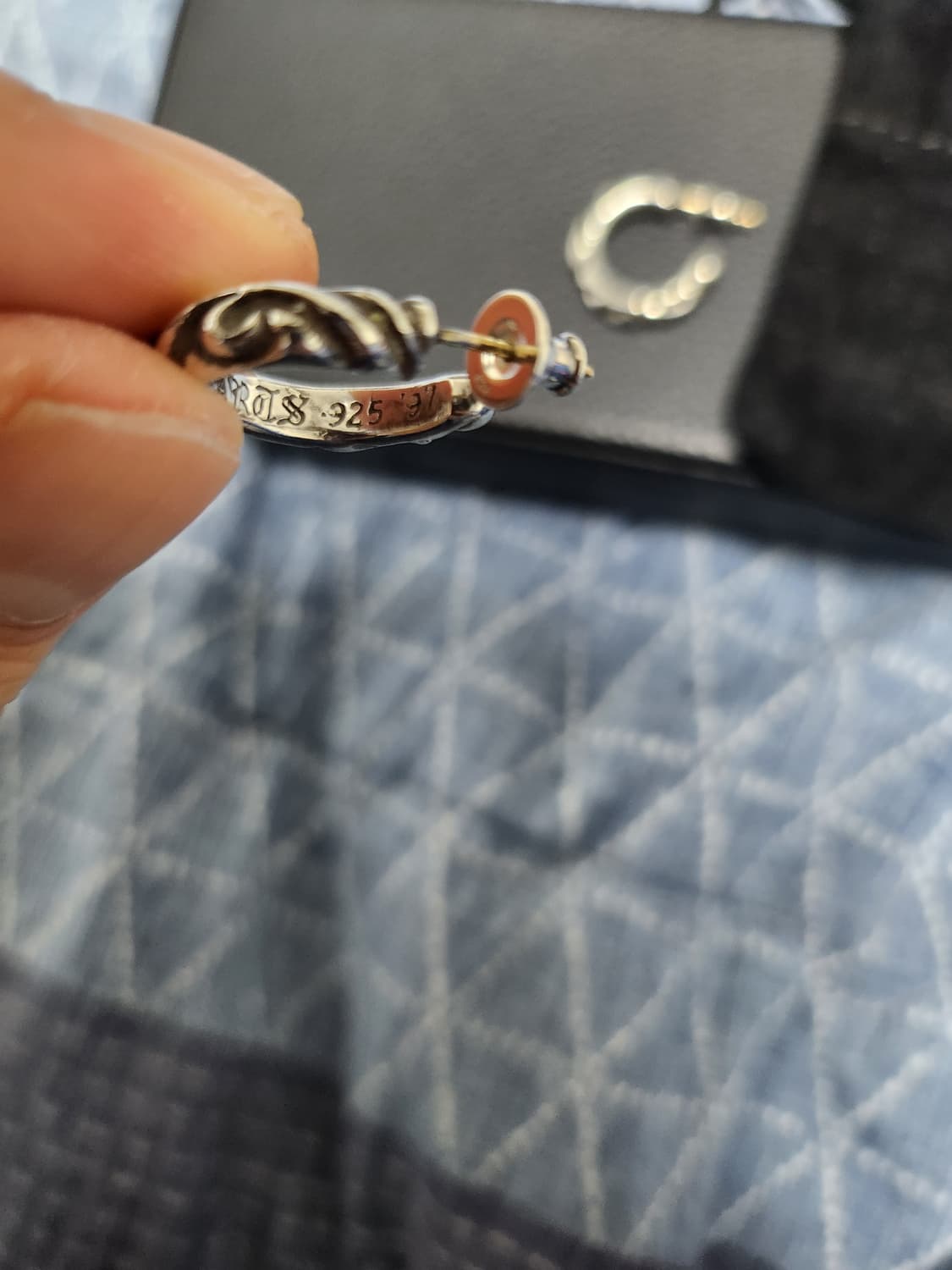 크롬하츠 스크롤후프이어링 한쌍(2ea) 팝니다. 상품이미지2