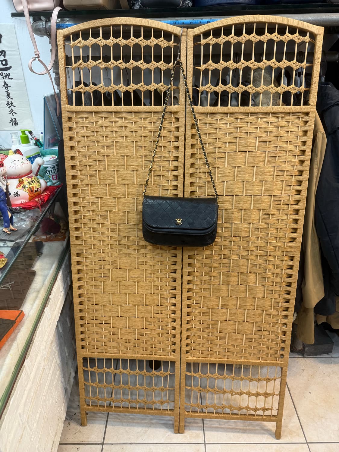 정품 샤넬 70-80s 빈티지 백 블랙 퀄팅 플랩 체인백 팝니다 상품이미지1