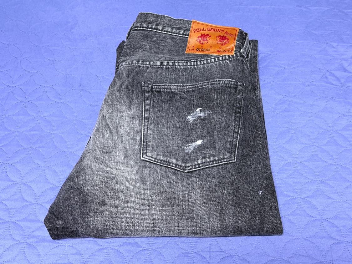 풀카운트 0105 블랙 다트포드 32사이즈 (페인트버전) 상품이미지3