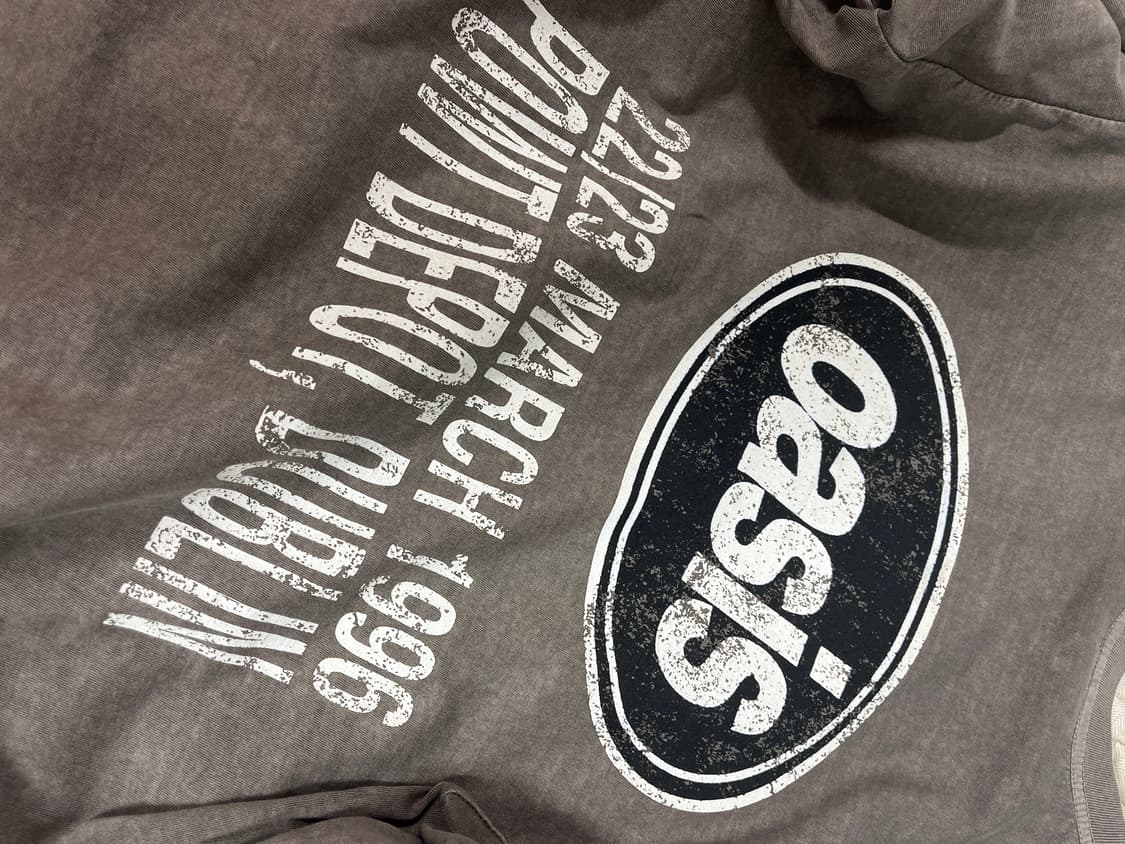 오아시스 빈티지로고 회색 롱슬리브 상품이미지2