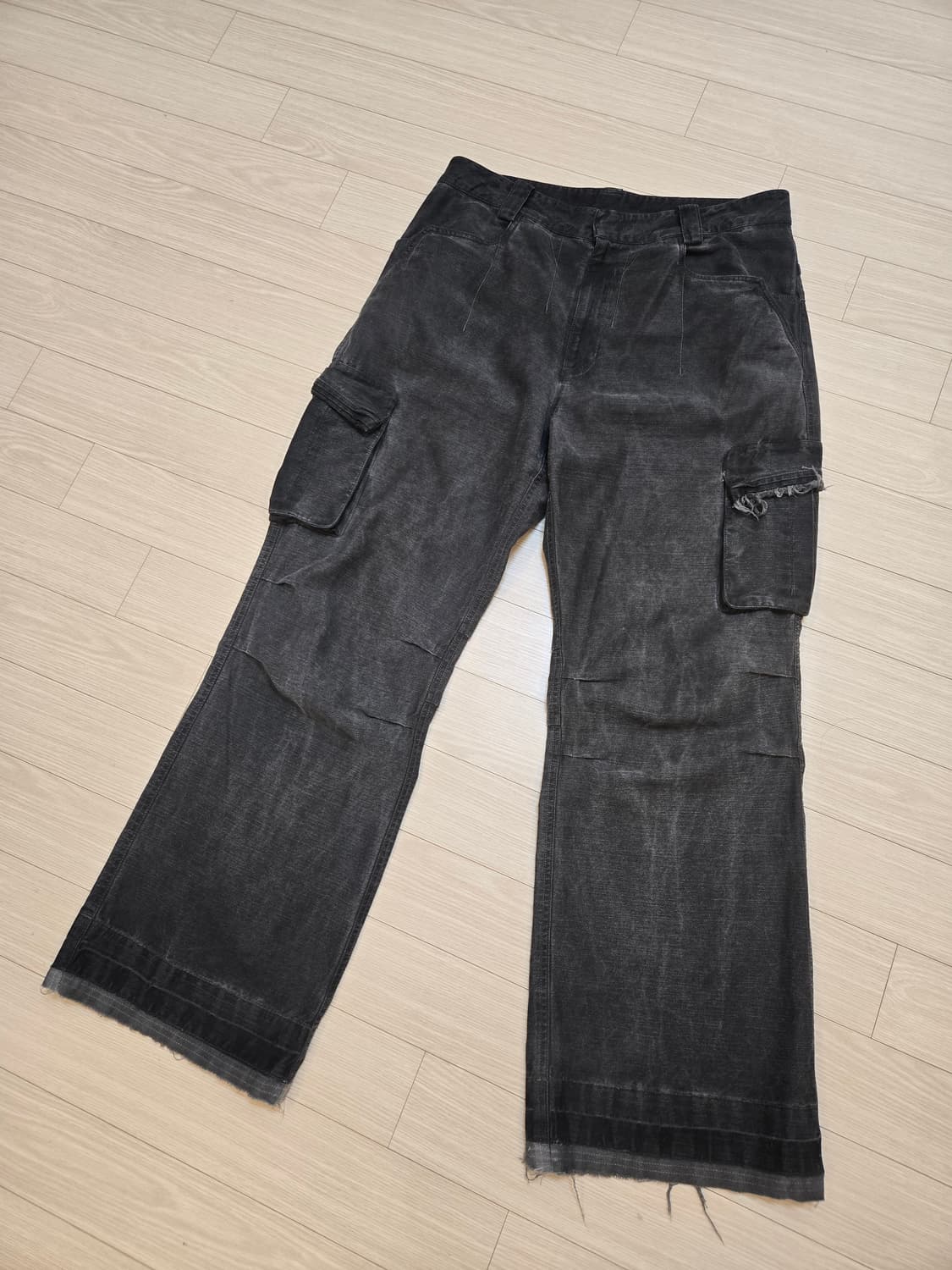 [XL]엑슬림 EP.8 03 TROUSERS WASHED BLACK 상품이미지1