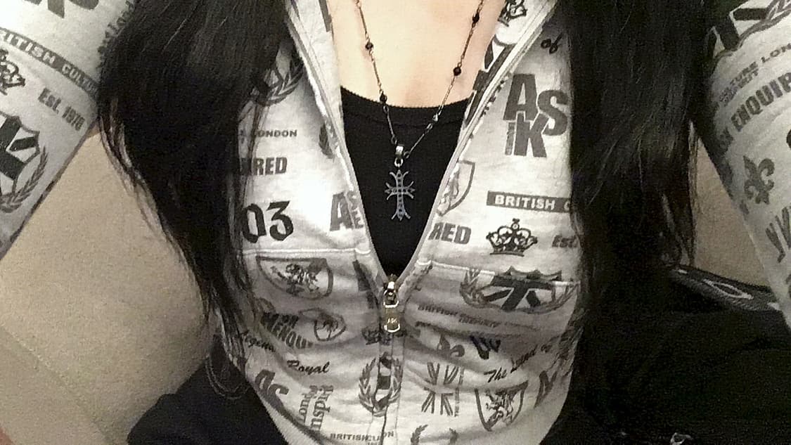 빈티지 Ask Y2k 후드집업 상품이미지1