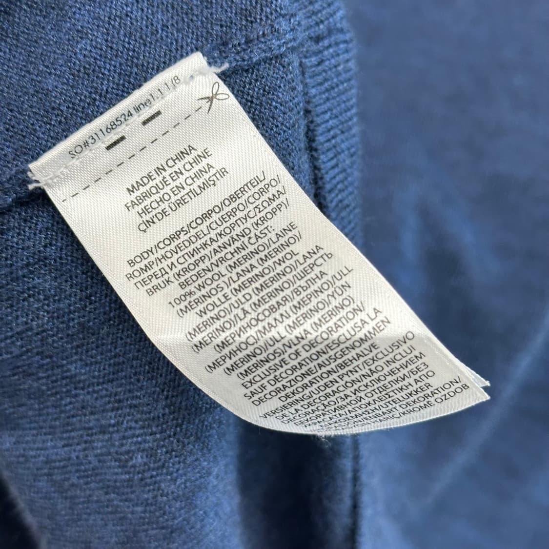 폴로 로고 워셔블 메리노울 브이넥 니트 상품이미지7