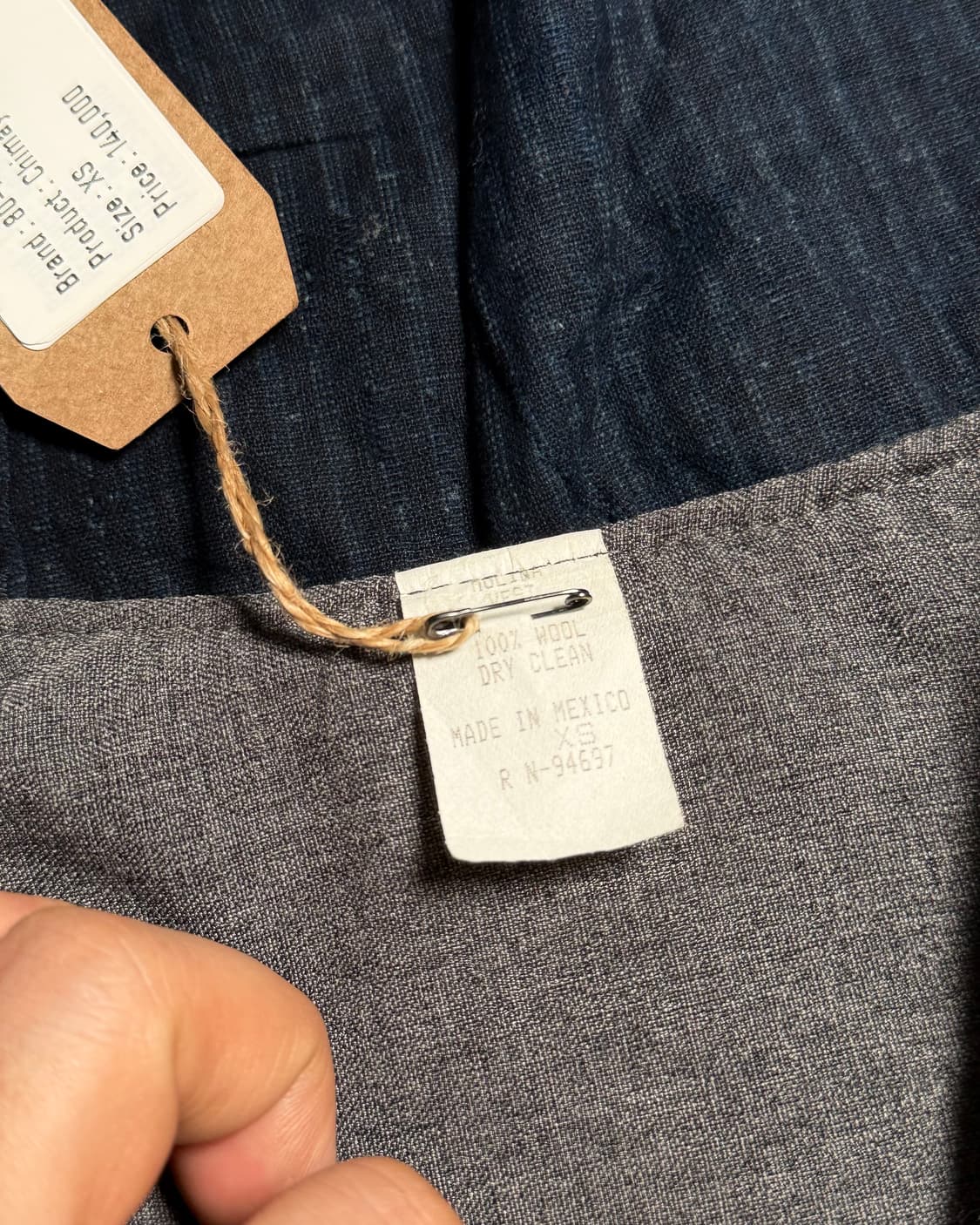 80-90‘s 몰리나 치마요 울 베스트 XS 상품이미지5